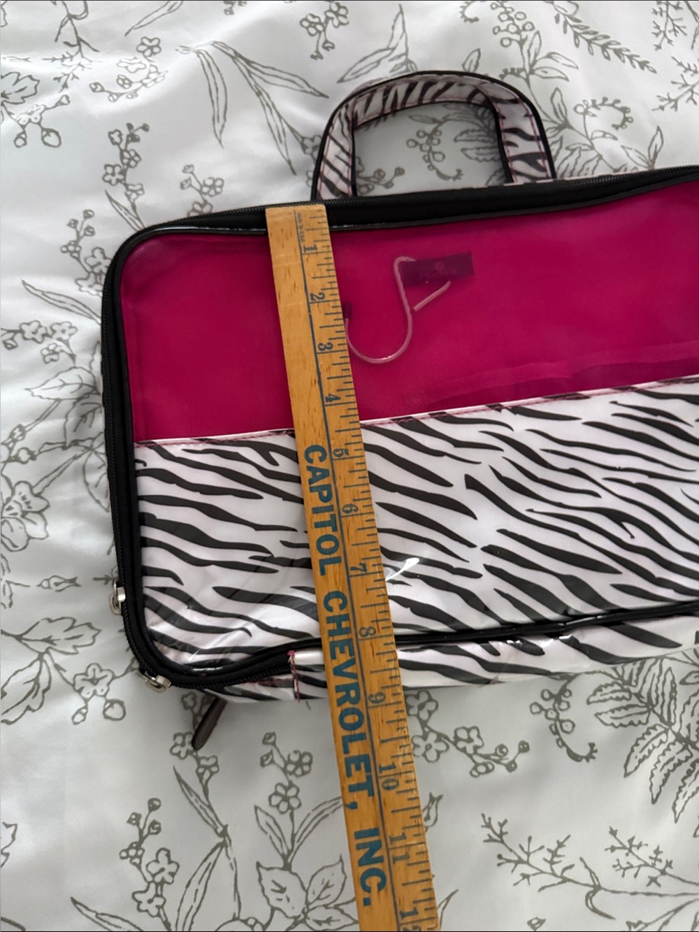 Pink Zebra Print Travel Tote Bag - Women - Picture 3 of 12